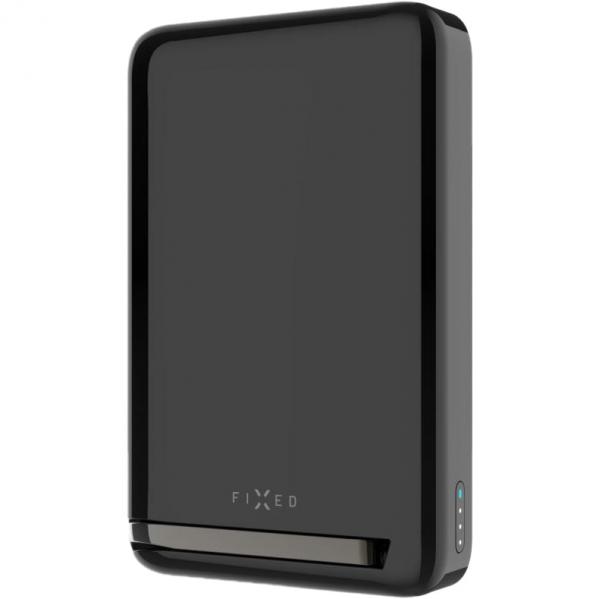 Powerbank bezprzewodowy Fixed MagZen 10 Pro do MagSafe Qi2, USB-C 30W + kabel, podstawka, czarny