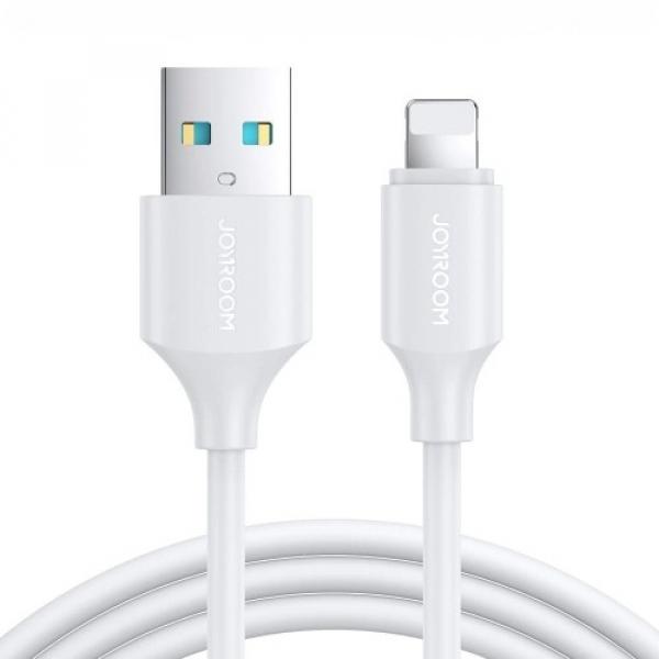 Kabel do ładowania / transmisji danych Joyroom USB-A do Lightning, 2.4A, 2m, biały