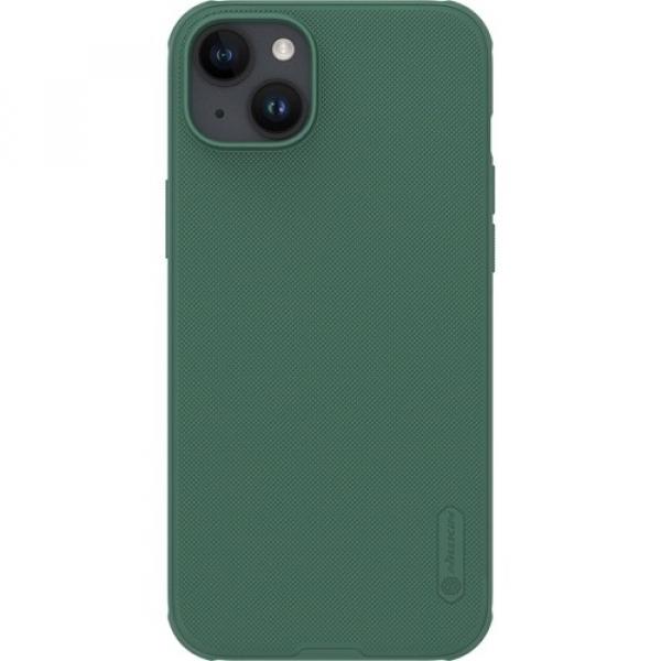 Etui Nillkin Super Frosted Shield Pro do iPhone 15 Plus, ciemnozielone