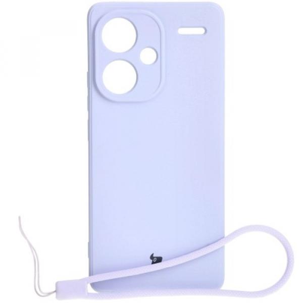 Etui Bizon Case Silicone Sq do Xiaomi Redmi Note 13 Pro+ 5G, jasnofioletowe