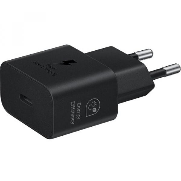 Ładowarka sieciowa Samsung Power Adapter PD, PPS 25W, 1x USB-C, czarna