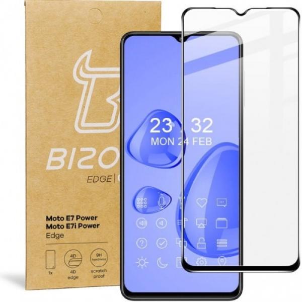 Szkło hartowane Bizon Glass Edge do Moto E7 Power / E7i Power, czarne