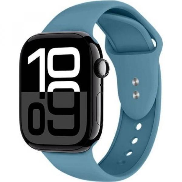 Pasek Crong Sport Liquid Band do Apple Watch 49/46/45/44 mm, morski