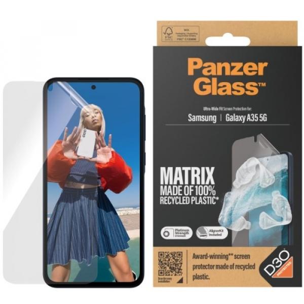 Szkło hybrydowe na cały ekran PanzerGlass Ultra-Wide Fit Matrix do Galaxy A35 5G