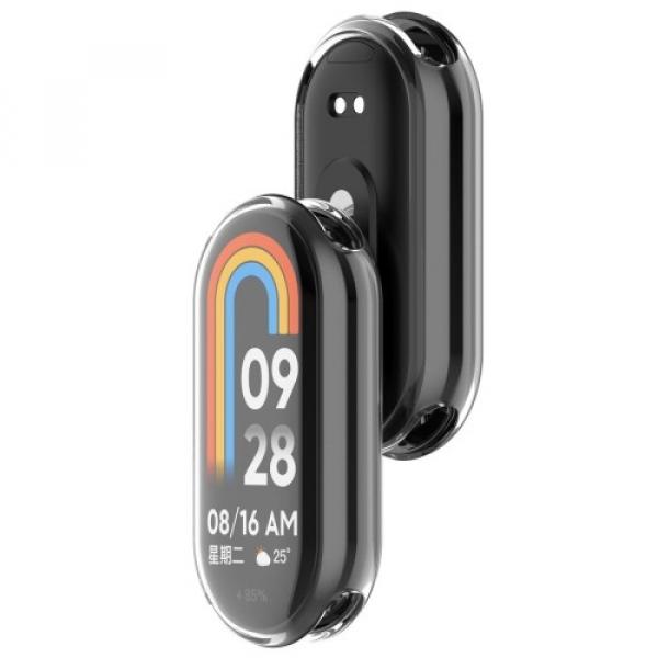 Etui z osłoną ekranu Bizon Case Watch Felipe do Xiaomi Smart Band 9, przezroczyste