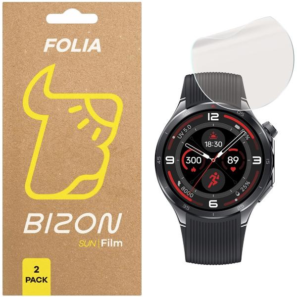 Folia matowa Bizon Glass Watch Film Sun do OnePlus Watch 3, 2 sztuki
