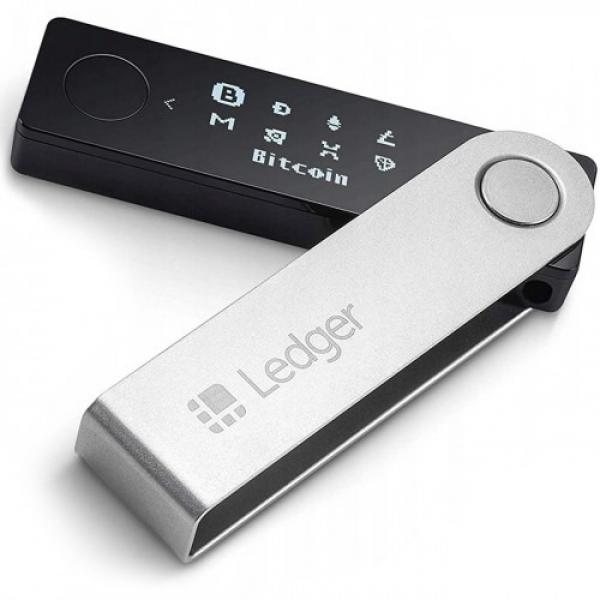 Portfel kryptowalut i NFT Ledger Nano X, srebrno-czarny