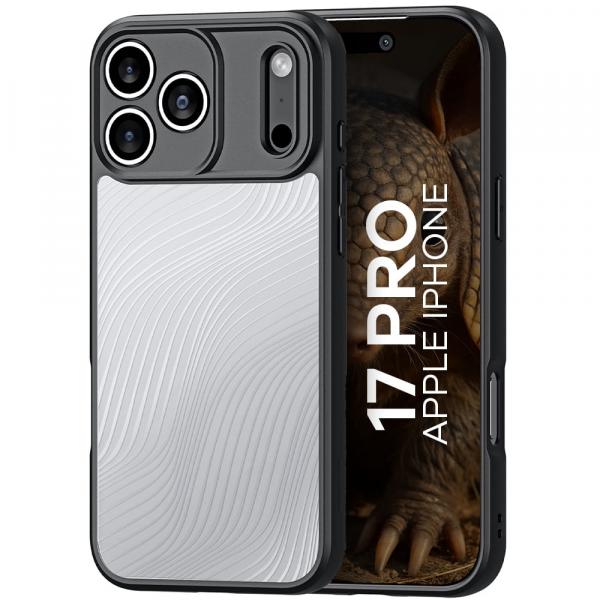 Etui Dux Ducis AIMO do iPhone 17 Pro, przezroczyste z czarną ramką