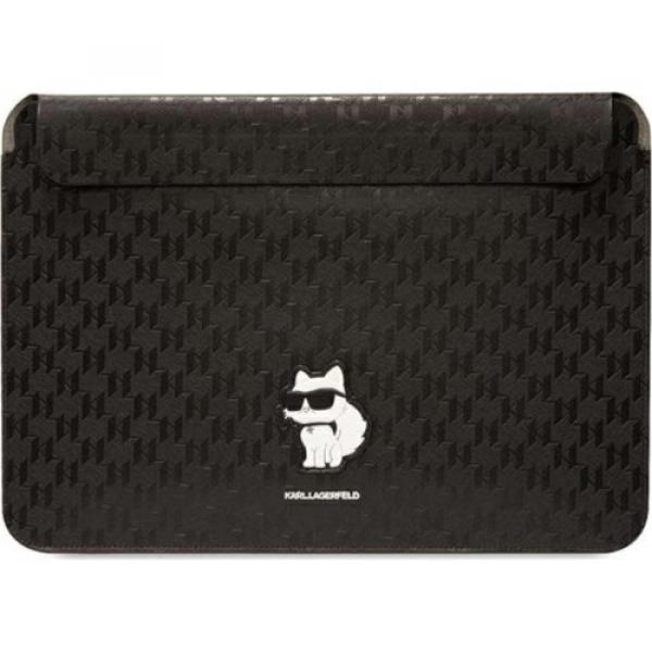 Etui Karl Lagerfeld Sleeve Saffiano Monogram Choupette Macbook 13'' / 14'', czarne