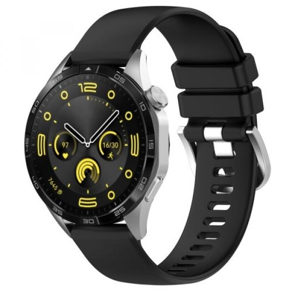 Pasek Bizon Strap Watch Silicone Pro do Huawei Watch GT 4 41 mm, czarny