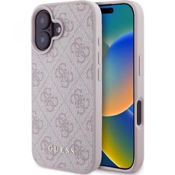 Etui Guess Hardcase 4G Classic do iPhone 16 Plus, różowe