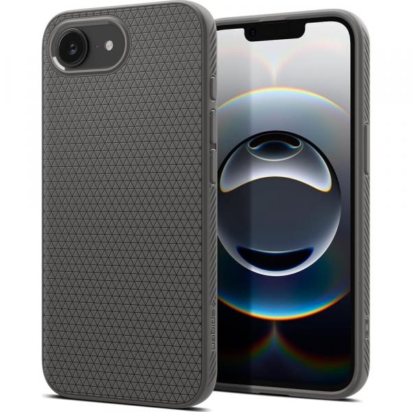 Etui Spigen Liquid Air do iPhone 16e, szare