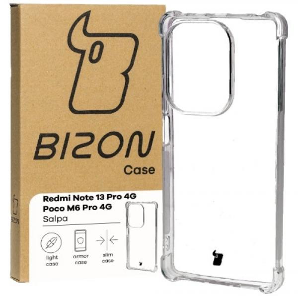 Elastyczne etui Bizon Case Salpa do Xiaomi Pocophone M6 Pro 4G / Xiaomi Redmi Note 13 Pro 4G, przezroczyste