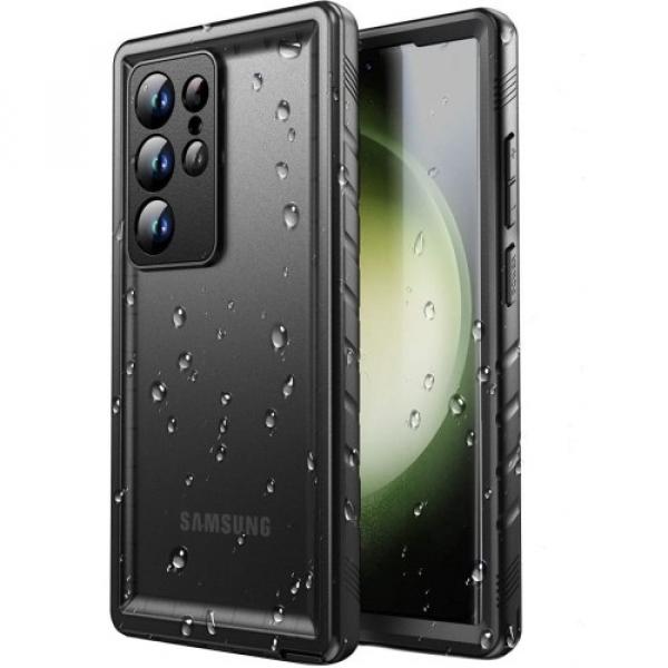 Etui z ochroną ekranu Tech-Protect Shellbox IP68 do Galaxy S24 Ultra, przydymione-czarne