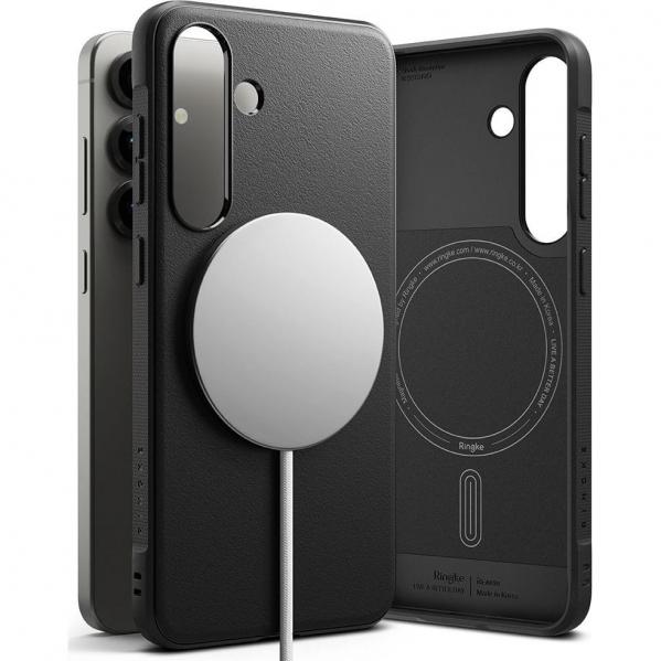 Etui Ringke Onyx Magnetic do Galaxy S25, czarne