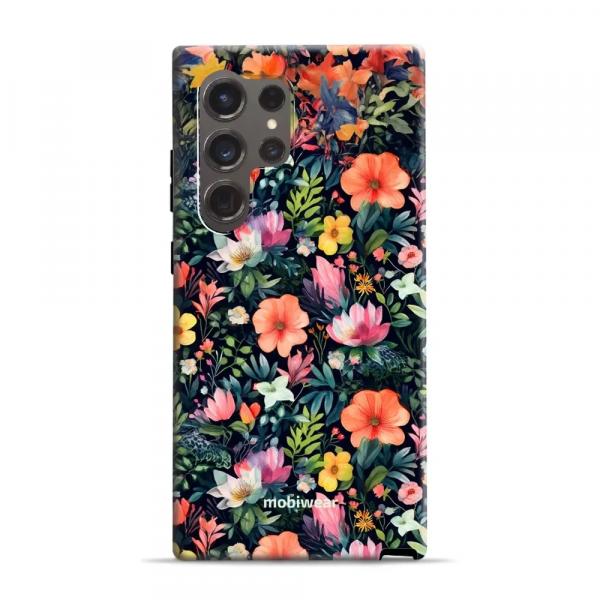 Etui ochronne do Galaxy S24 Ultra, Mobiwear Elite Pro, kolorowo-kwieciste