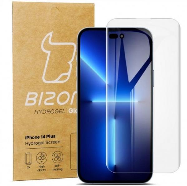 Folia hydrożelowa na ekran Bizon Glass Hydrogel, iPhone 14 Plus, 2 sztuki