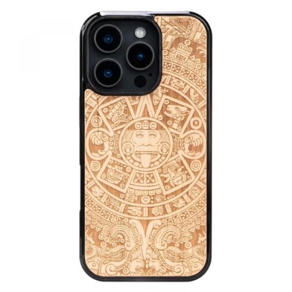 Drewniane etui do iPhone 16 Pro, Bewood Kalendarz Aztecki Aniegre