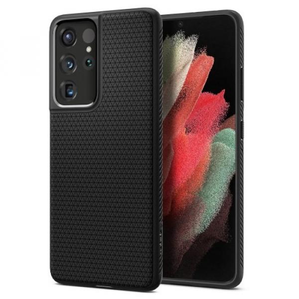 Etui Spigen Liquid Air Galaxy S21 Ultra 5G, czarne