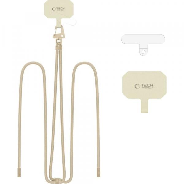 OUTLET: Smyczka na nadgarstek / ramię do telefonu Tech-Protect C5S Rope Crossbody Strap, beżowa