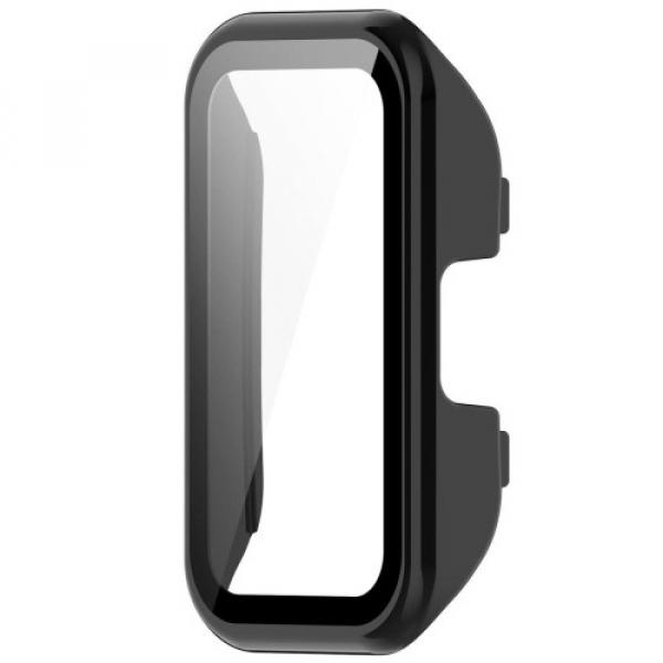 Etui Bizon Case+Glass Watch do Huawei Band 9 / Band 8 , czarne