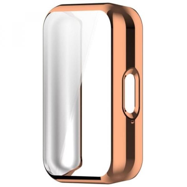 Etui Bizon Case Watch Felipe do Galaxy Fit 3, różowozłote