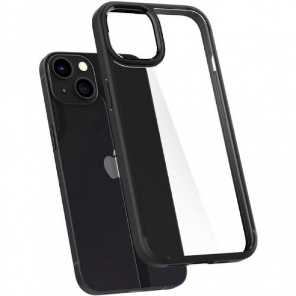 Etui Spigen Ultra Hybrid do iPhone 14, przezroczysto-czarne