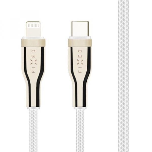 Kabel Fixed Braided Cable USB-C / Lightning 60W 2 m, biały