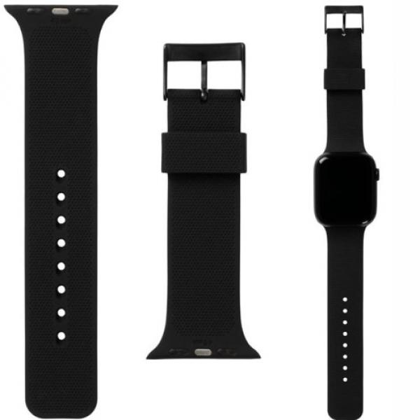 Pasek silikonowy Urban Armor Gear UAG [U] DOT do Apple Watch 49/46/45/44 mm, czarny