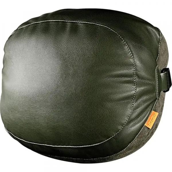 Poduszka na zagłówek do samochodu, Baseus Dual Material ComfortRide, ciemnozielona