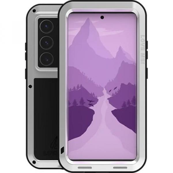 OUTLET: Etui pancerne LOVE MEI Powerful do Galaxy S24 Ultra, srebrne