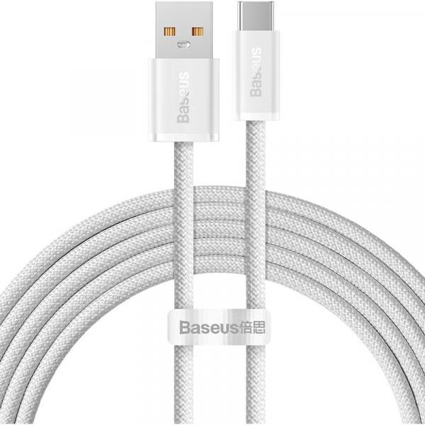 OUTLET: Kabel Baseus Dynamic Series 100W USB-A do USB-C, 2m, biały