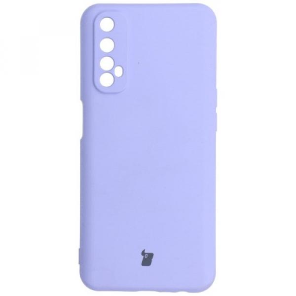 Etui Bizon Case Silicone Sq do Realme 7, jasnofioletowe