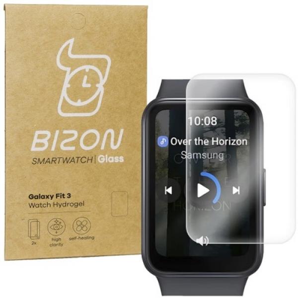 Folia hydrożelowa na ekran Bizon Glass Watch Hydrogel do Galaxy Fit 3, 2 sztuki