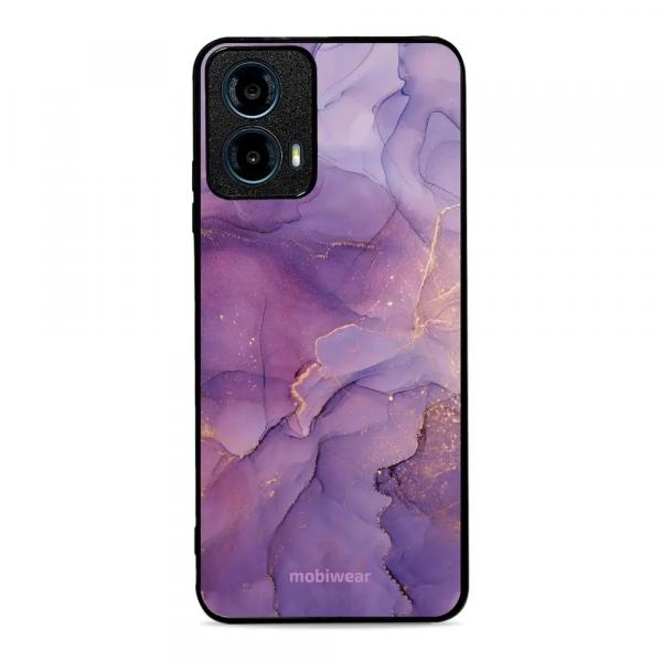 Etui ochronne do Motorola Moto G34 5G, Mobiwear Glossy Case, fioletowe