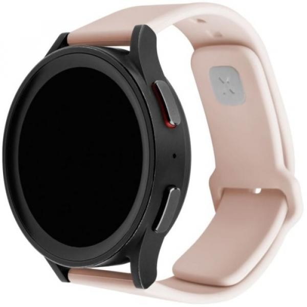 Silikonowy pasek Fixed Silicone Strap z szybkozłączką 20mm do smartwatcha, różowy