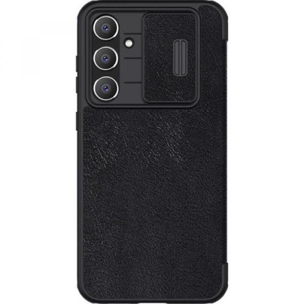 Etui Nillkin Qin Pro Leather z klapką do Galaxy S23 FE, czarne