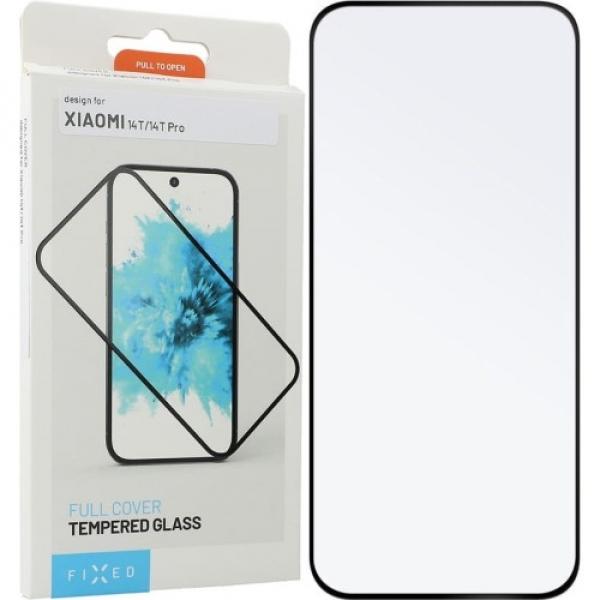 Szkło hartowane Fixed 2.5D Full Cover Tempered Glass do Xiaomi 14T Pro / 14T, czarna ramka