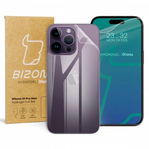 Folia hydrożelowa na tył i przód Bizon Glass Hydrogel, iPhone 14 Pro Max