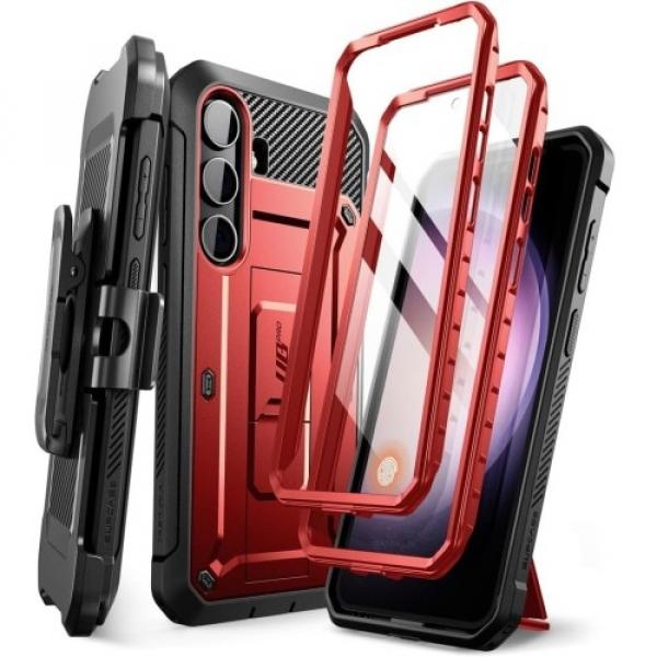 Etui Supcase UB Pro SP+noSP do Galaxy S24, czerwone