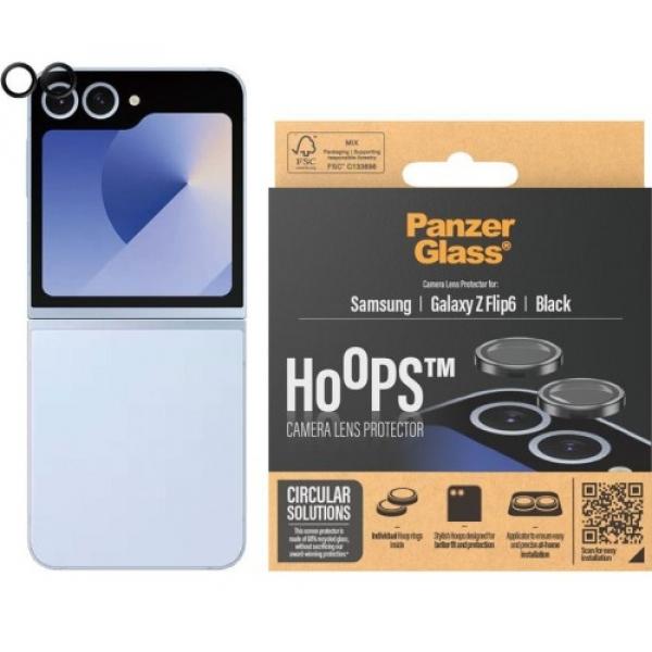 Szkło hartowane na aparat PanzerGlass Hoops do Galaxy Z Flip6, czarne