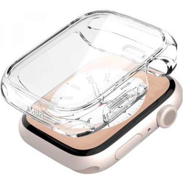 Etui z osłoną ekranu Spigen Ultra Hybrid do Apple Watch 9 / 8 / 7 41 mm, przezroczyste