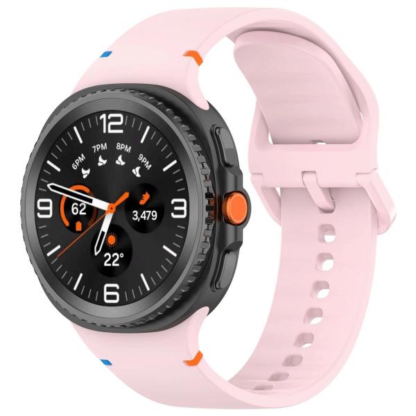 Silikonowy pasek Bizon Strap Watch Silicone G do Galaxy Watch 8 / 8 Classic, różowy