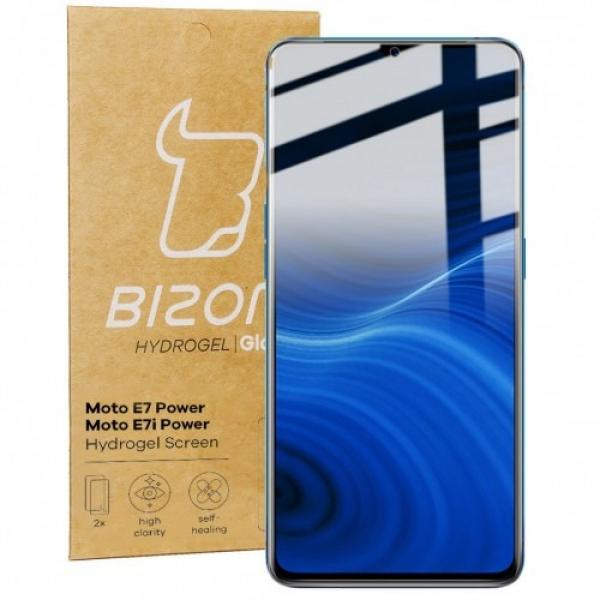 Folia hydrożelowa na ekran Bizon Glass Hydrogel, Moto E7 Power / Moto E7i Power, 2 sztuki