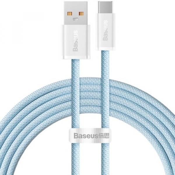 Kabel Baseus Dynamic Series 100W USB-A do USB-C 2m, niebieski