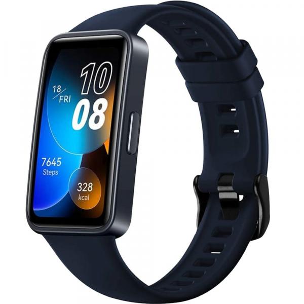 Silikonowy pasek Fixed Silicone Strap do Huawei Band 10 / 9 / 8, granatowy