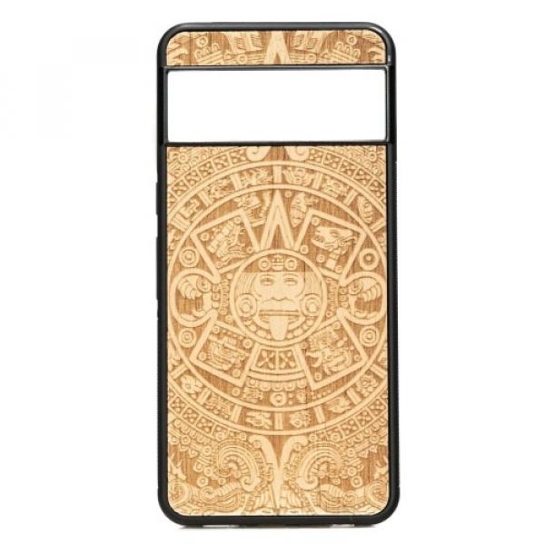 Drewniane etui do Google Pixel 8, Bewood Kalendarz Aztecki Aniegre