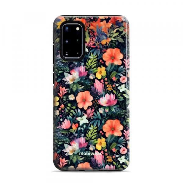 Etui ochronne do Galaxy S20 Plus, Mobiwear Elite Pro, kolorowo-kwieciste