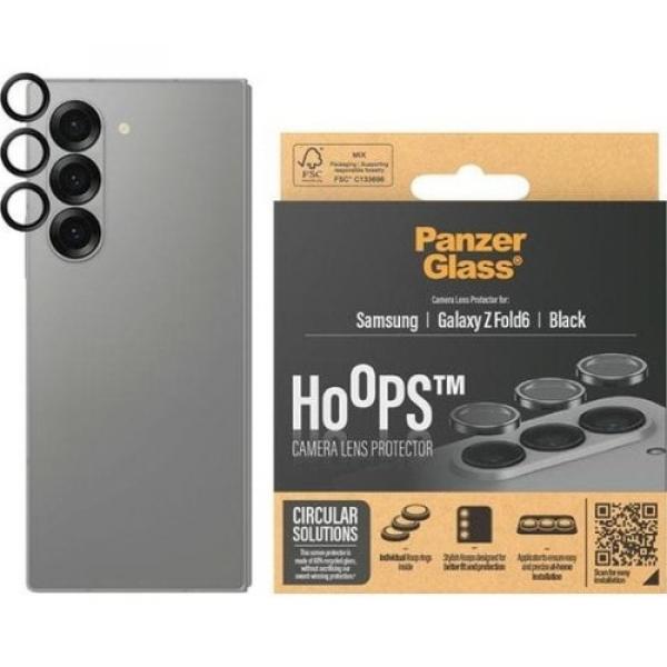 Szkło hartowane na aparat PanzerGlass Hoops do Galaxy Z Fold6, czarne