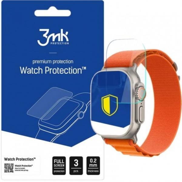 Szkło hybrydowe 3mk Watch Protection do Apple Watch Ultra 2/1 49 mm, 3 sztuki